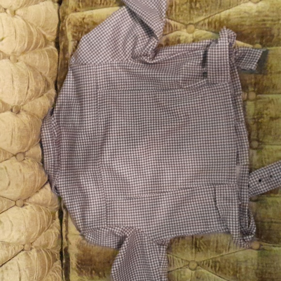 Black and Tan Houndstooth Blazer With Belt - Picture 7 of 7